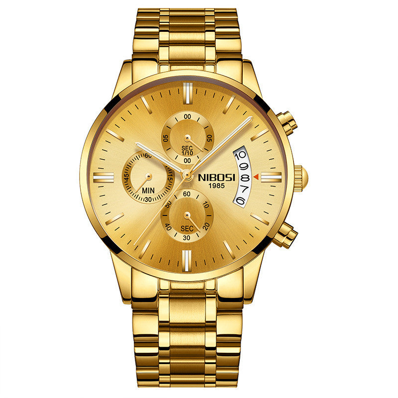 Men’s Luxury Fashion Wristwatch | Classic Business Casual Quartz Watch | Elegant Stainless Steel Men's Timepiece | Premium Waterproof Minimalist Watch for Men