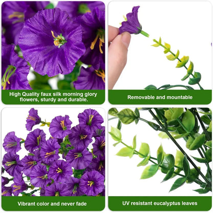 Artificial Morning Glory Hanging Vine