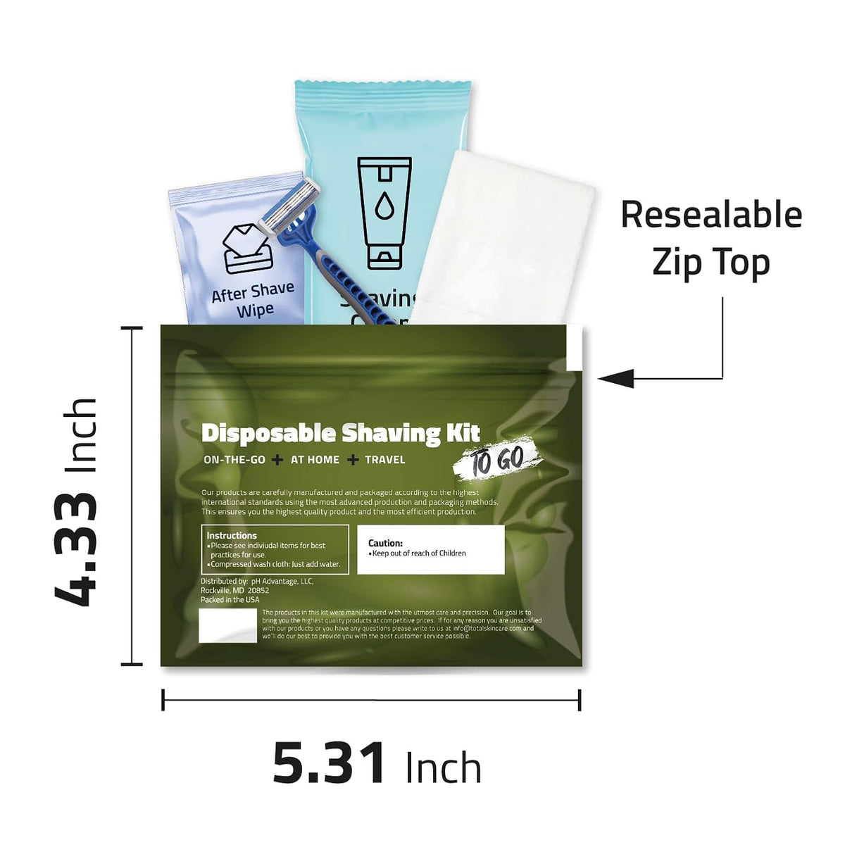 Disposible Shaving Kits Pack of 10 (Green)