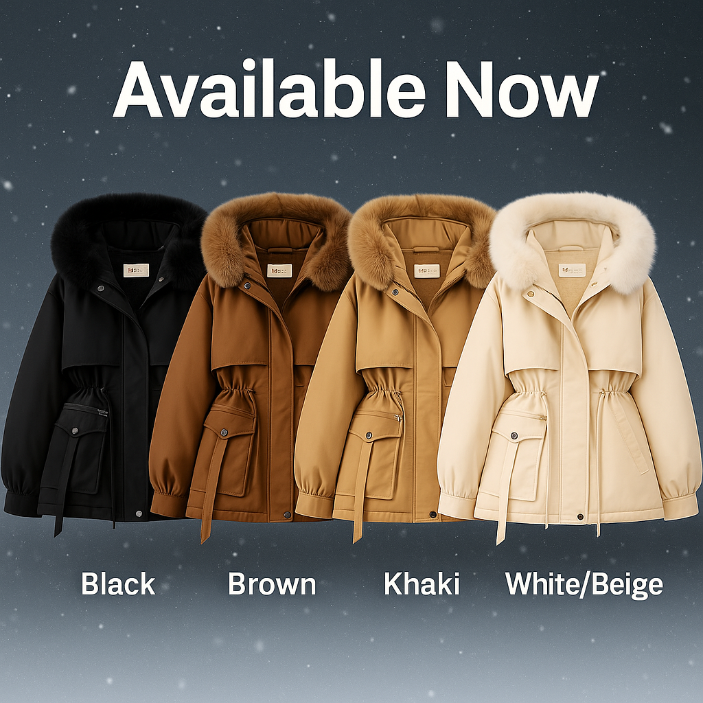 Women's Hooded Plush Winter Coat