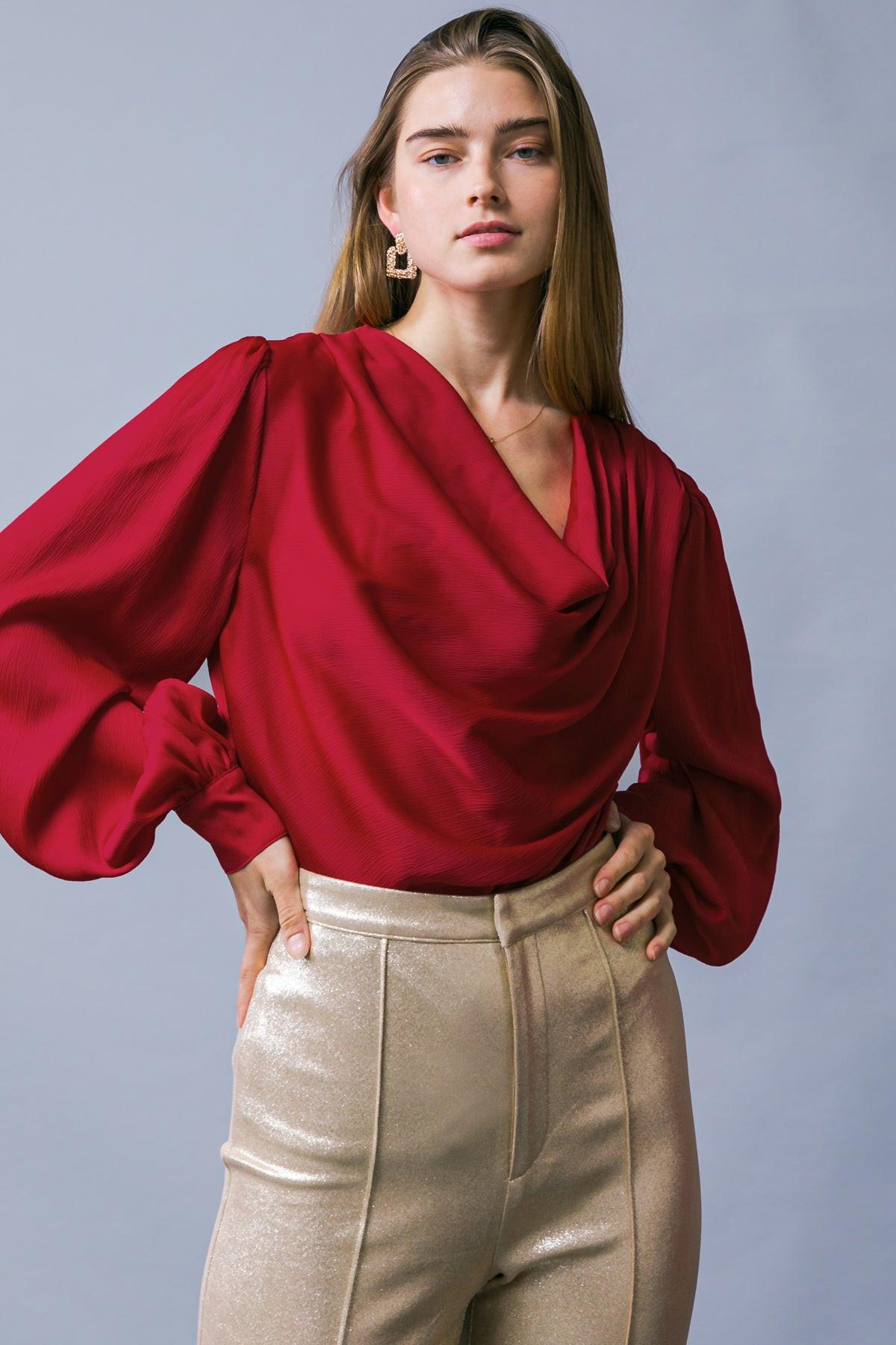 Garden Sensation Satin Top