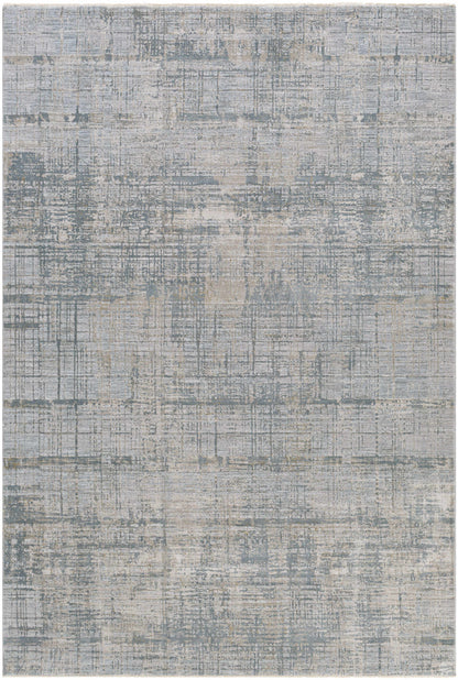 Fallin Gray Thick Luxe Abstract Striped Rug