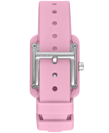 Dkny Women Watch, Pink Color Case, Pink Dial, Pink Silicone Strap, 3 Hands, 3 Atm