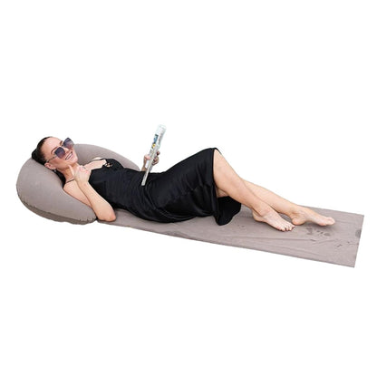 Beach Mat with Inflatable Head Pillow