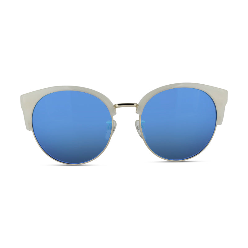 Calvin Klein White & Blue Mirror Sunglasses CK4338SK 107 *EX DISPLAY*
