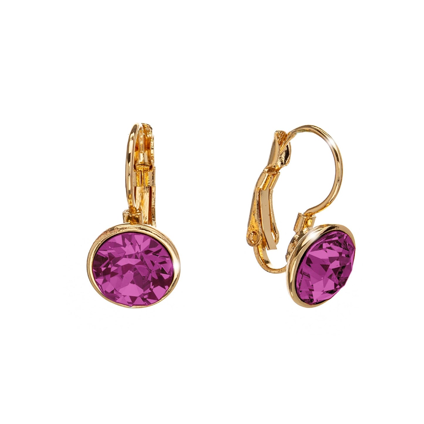 Classic Leverback Earrings with Sparkling Swarovski Crystals by callura