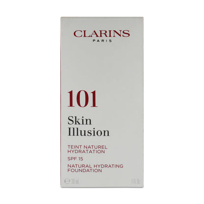 Clarins Skin Illusion Foundation SPF15 101 Linen 30ml (Blemished Box)