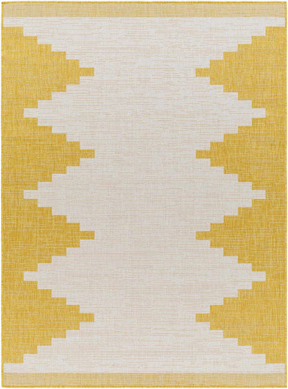 Djugun Yellow Outdoor Rug - Clearance