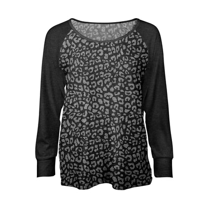 Relevate Designs Blue Camouflage Long Sleeve Lounge Top