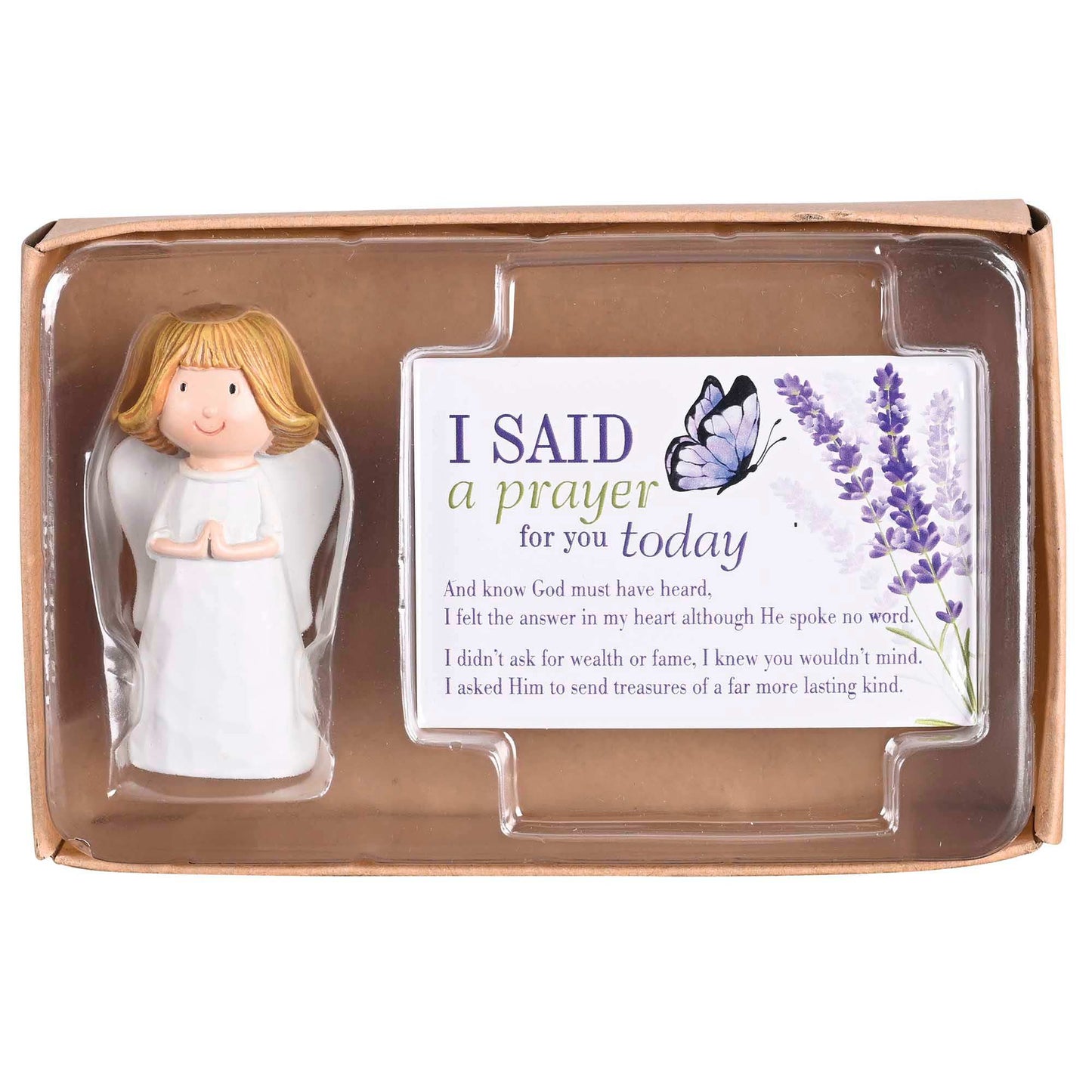 Angel Figurine I Said A Prayer Butterfly