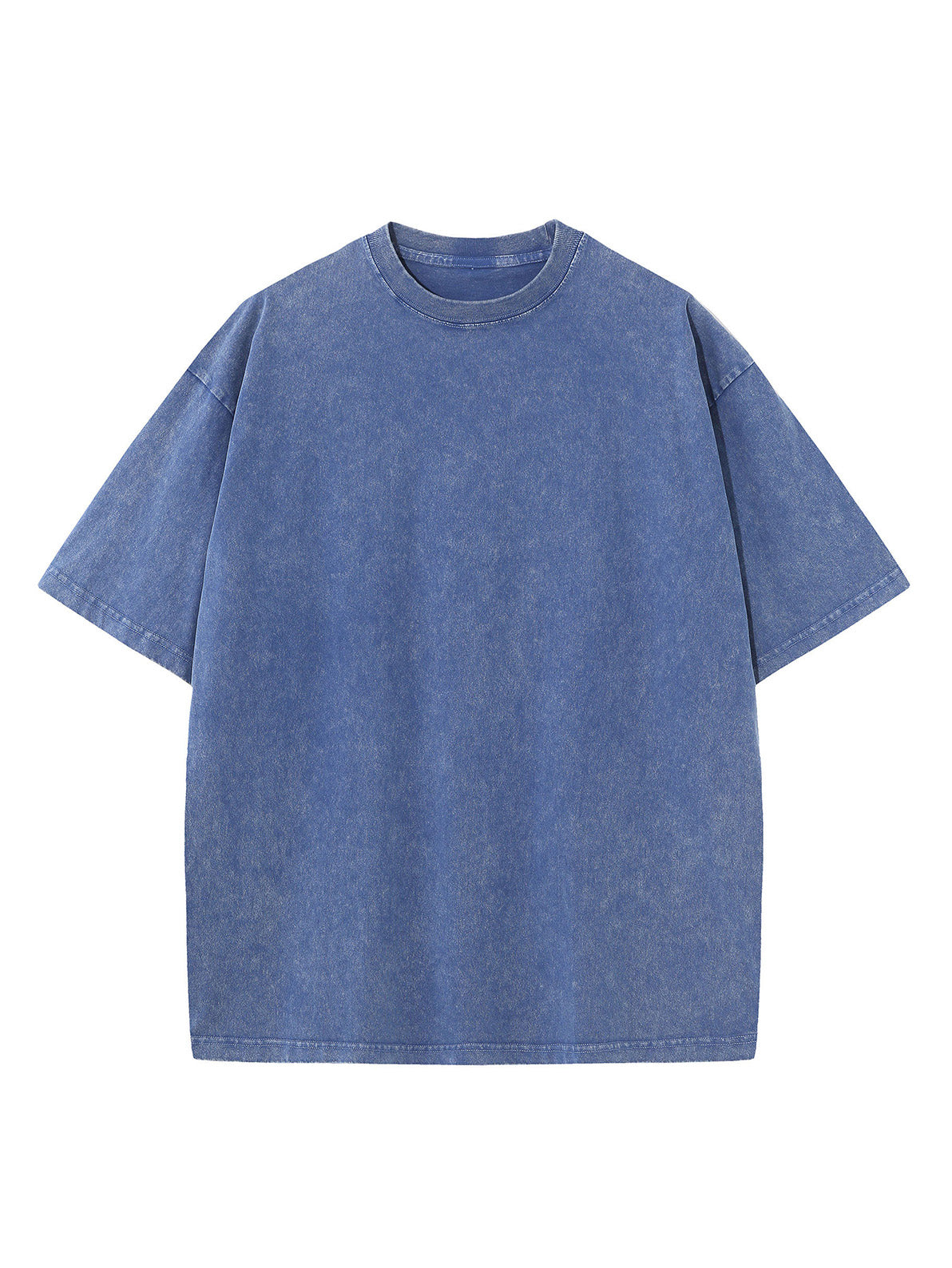 Oversized Acid Wash Cotton Drop Shoulder T-Shirt