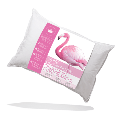 Canadian Down & Feather Company White Down Pillow, Soft Support 2 Pack