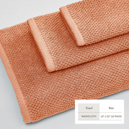Cotton Textured Bath Towel Set - Acacia Collection