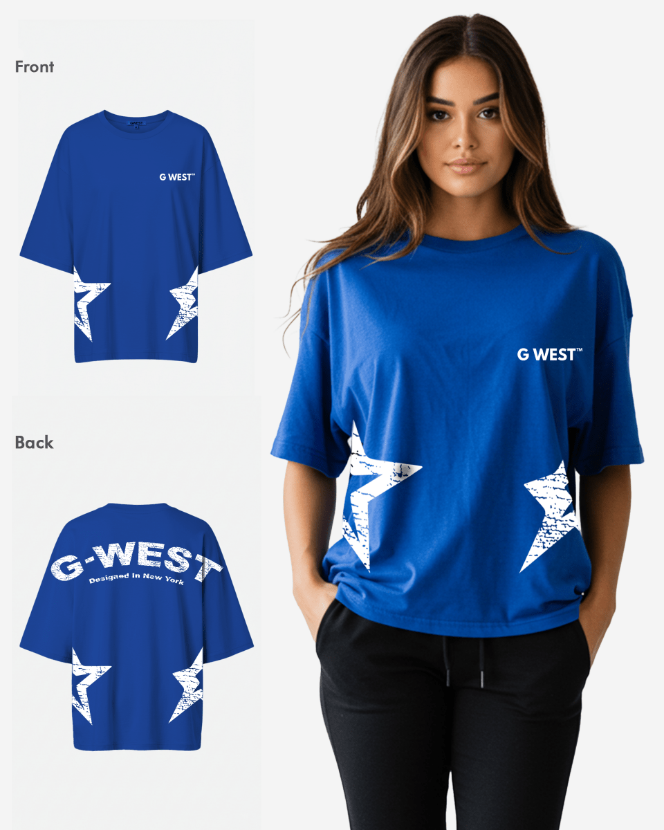 G West Womens Arch Logo Oversized Tee