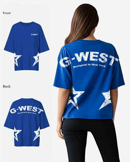 G West Womens Arch Logo Oversized Tee