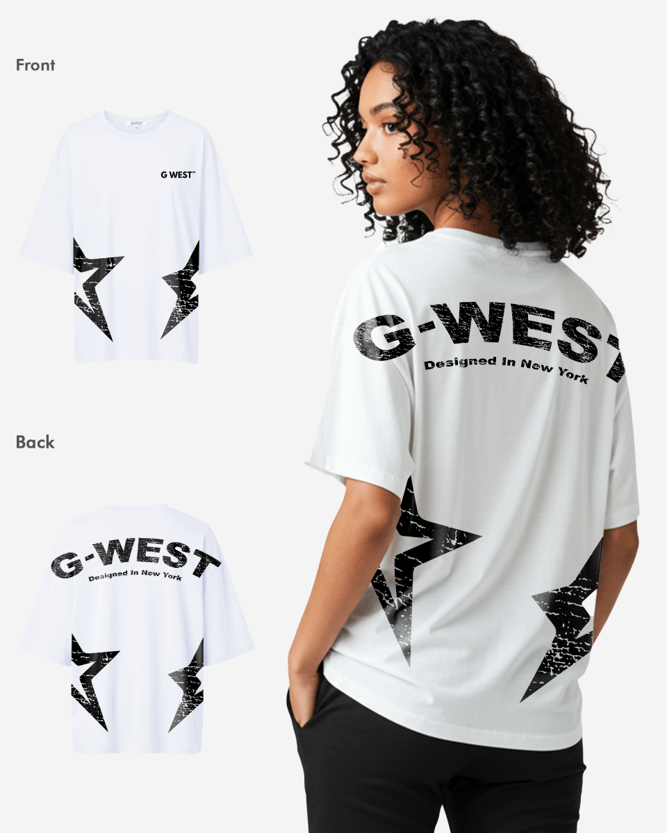 G West Womens Arch Logo Oversized Tee