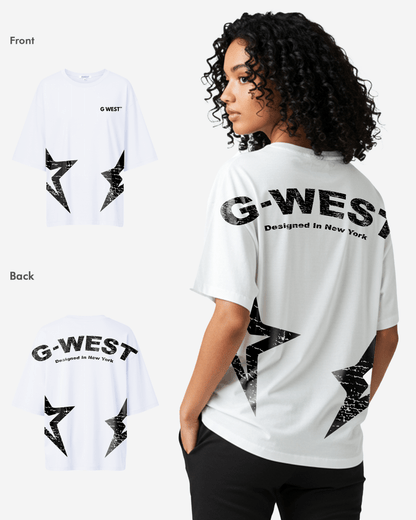 G West Womens Arch Logo Oversized Tee