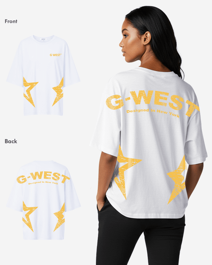 G West Womens Arch Logo Oversized Tee