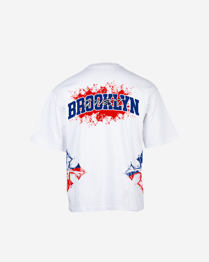 G West Brooklyn Blood Arch Logo Oversized T-Shirts