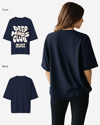 G West Womens Deep Minds Club Oversized Tee