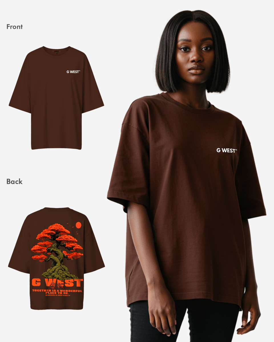 G West Womens Oversized Bonsai Tee