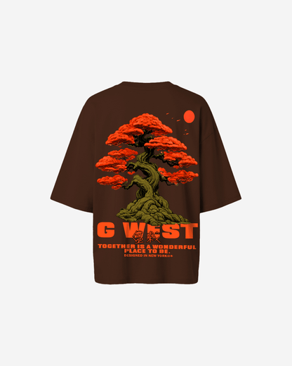 G West Womens Oversized Bonsai Tee