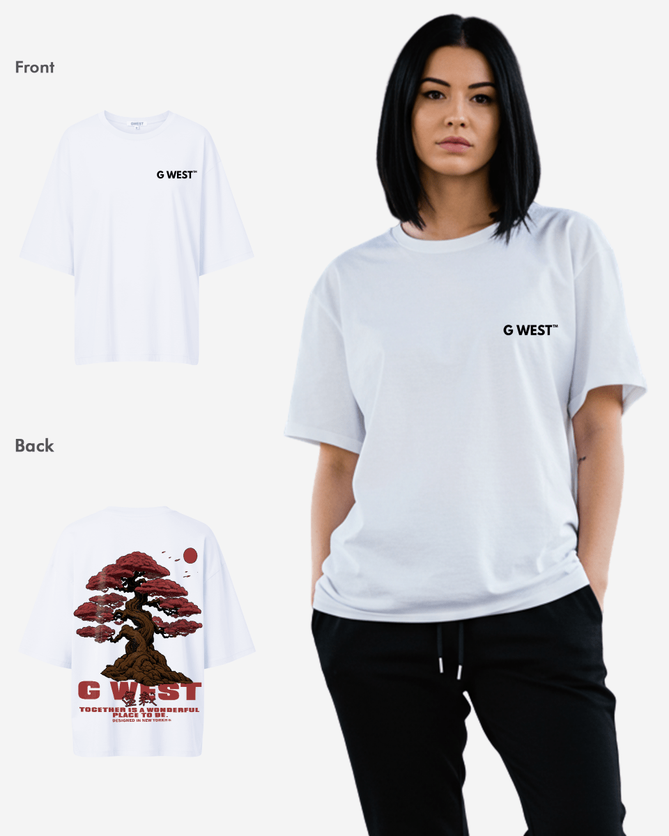 G West Womens Oversized Bonsai Tee