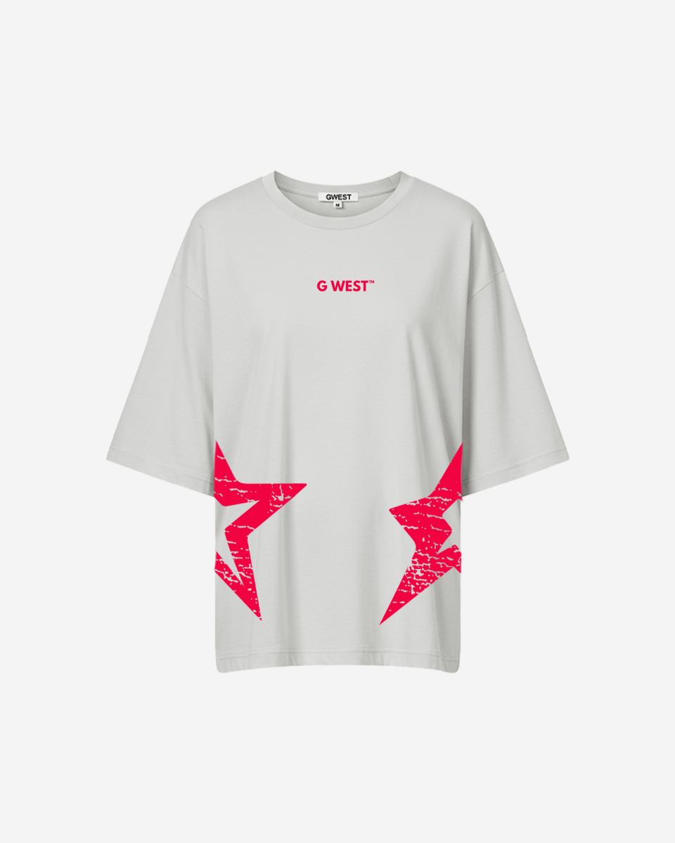 G West Womens Oversized Brooklyn Arch Logo Tee