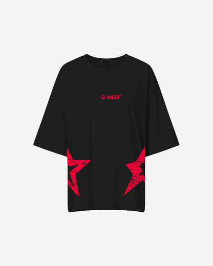 G West Womens Oversized Brooklyn Arch Logo Tee