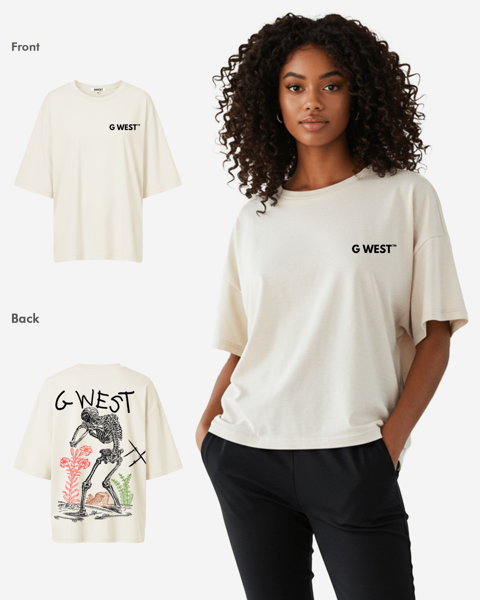 G West Womens Oversized Colors Of Life Tee