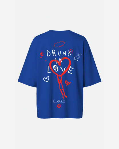 G West Womens Oversized Drunk In Love Tee