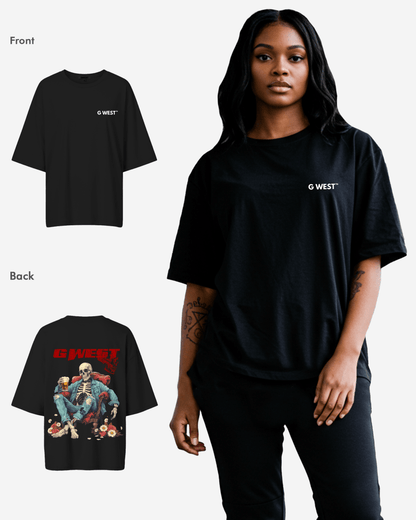 G West Womens Oversized Happy Hour T Shirt