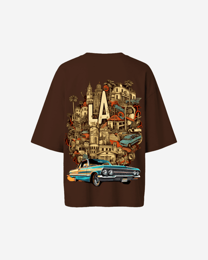 G West Womens Oversized La Culture Tee