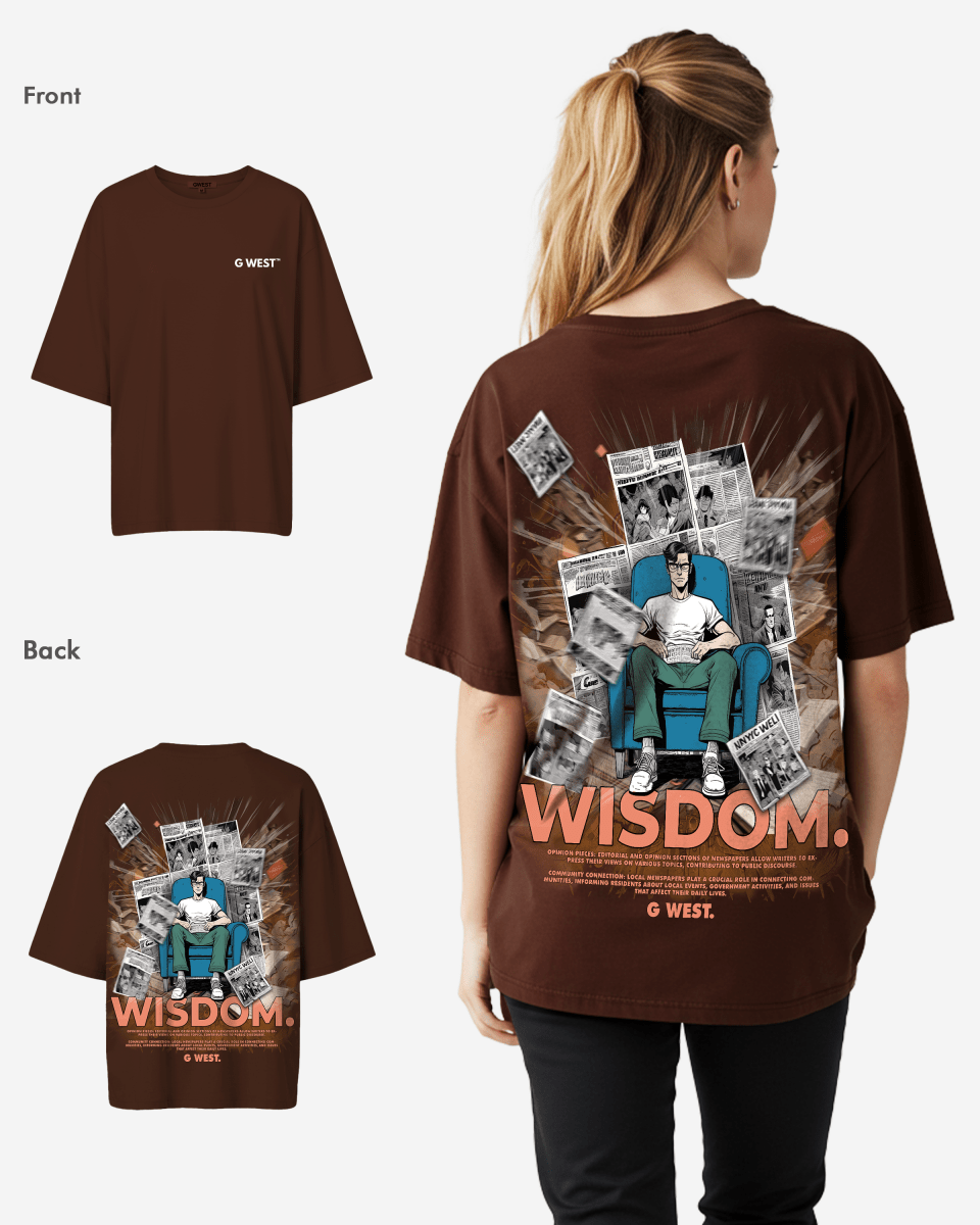 G West Womens Oversized Library T Shirt