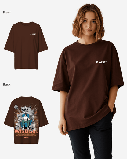G West Womens Oversized Library T Shirt