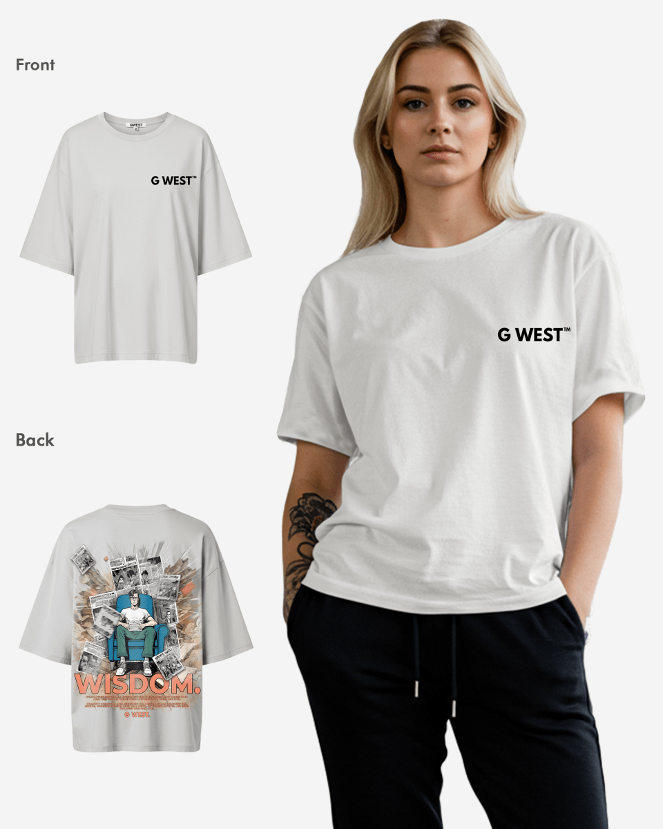 G West Womens Oversized Library T Shirt