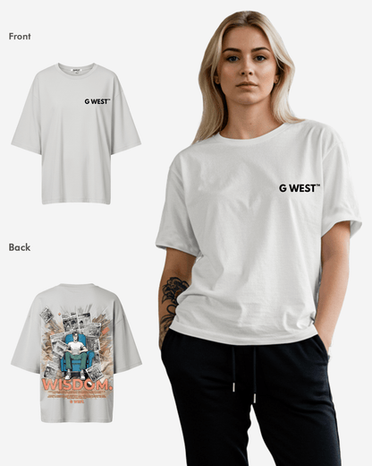G West Womens Oversized Library T Shirt