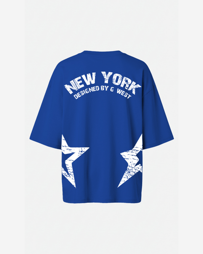 G West Womens Oversized New York Arch Logo Tee