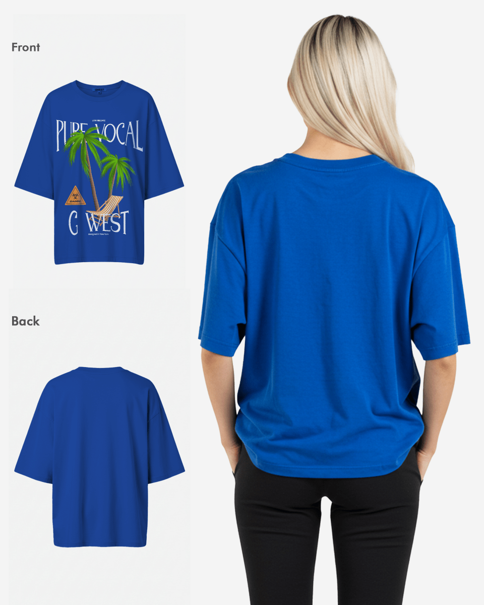 G West Womens Oversized Pure Vocal T Shirt
