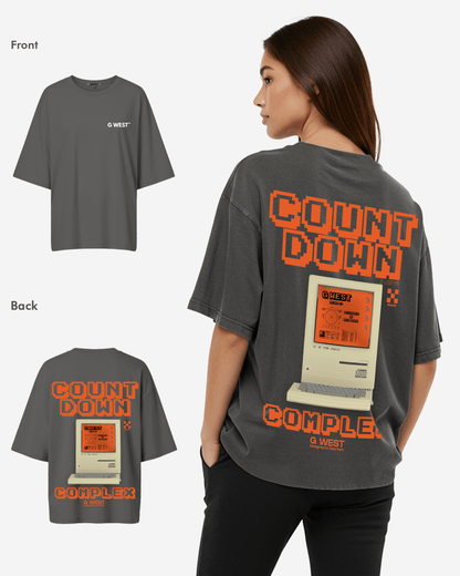 G West Womens Oversized Retro Pc T-Shirt