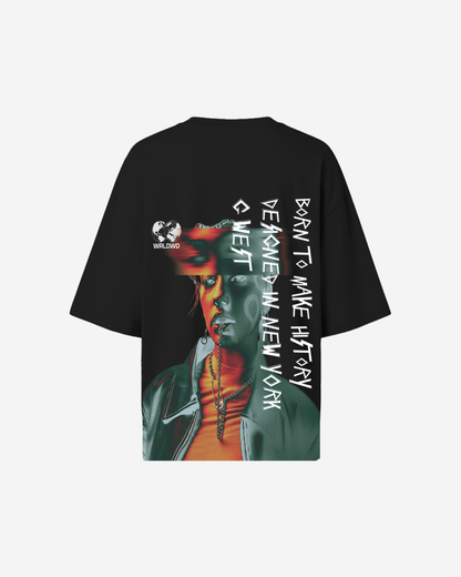 G West Womens Oversized World Wide Chain Tee