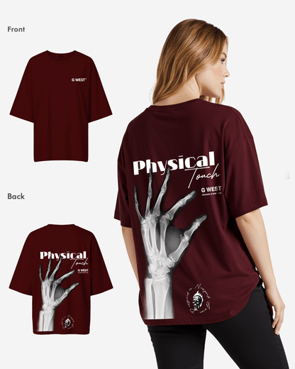 G West Womens Oversized X-Ray Hand Tee
