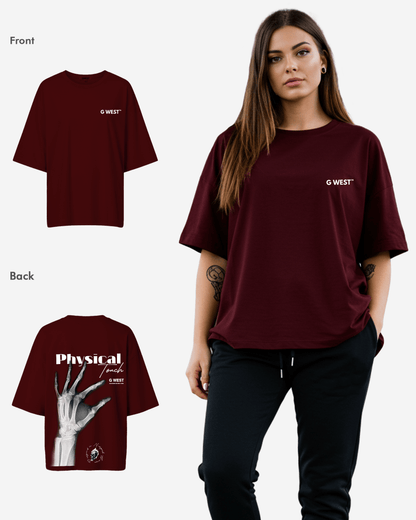 G West Womens Oversized X-Ray Hand Tee