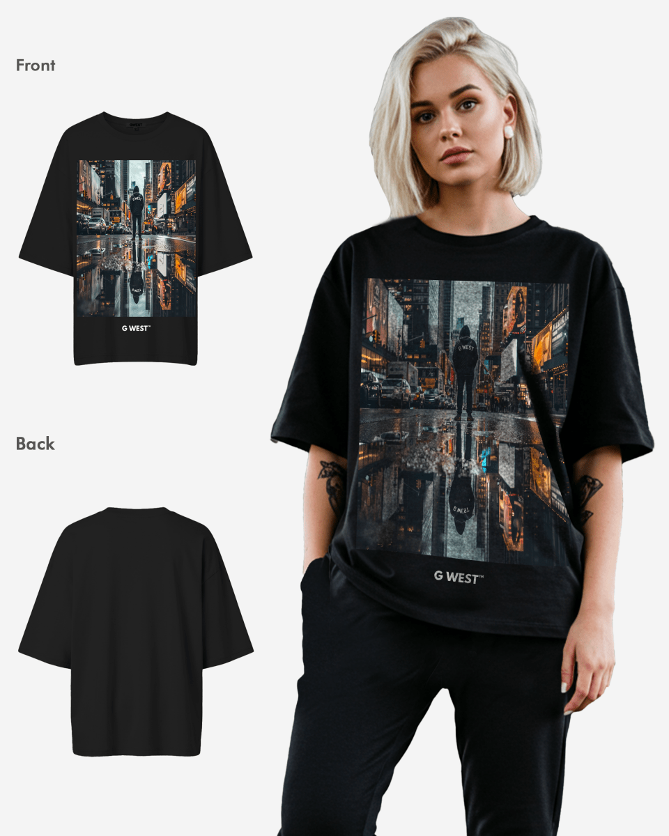 G West Womens Reflection Oversized Tee