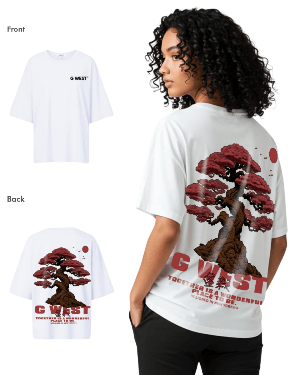 G West Womens Oversized Bonsai Tee