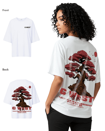 G West Womens Oversized Bonsai Tee