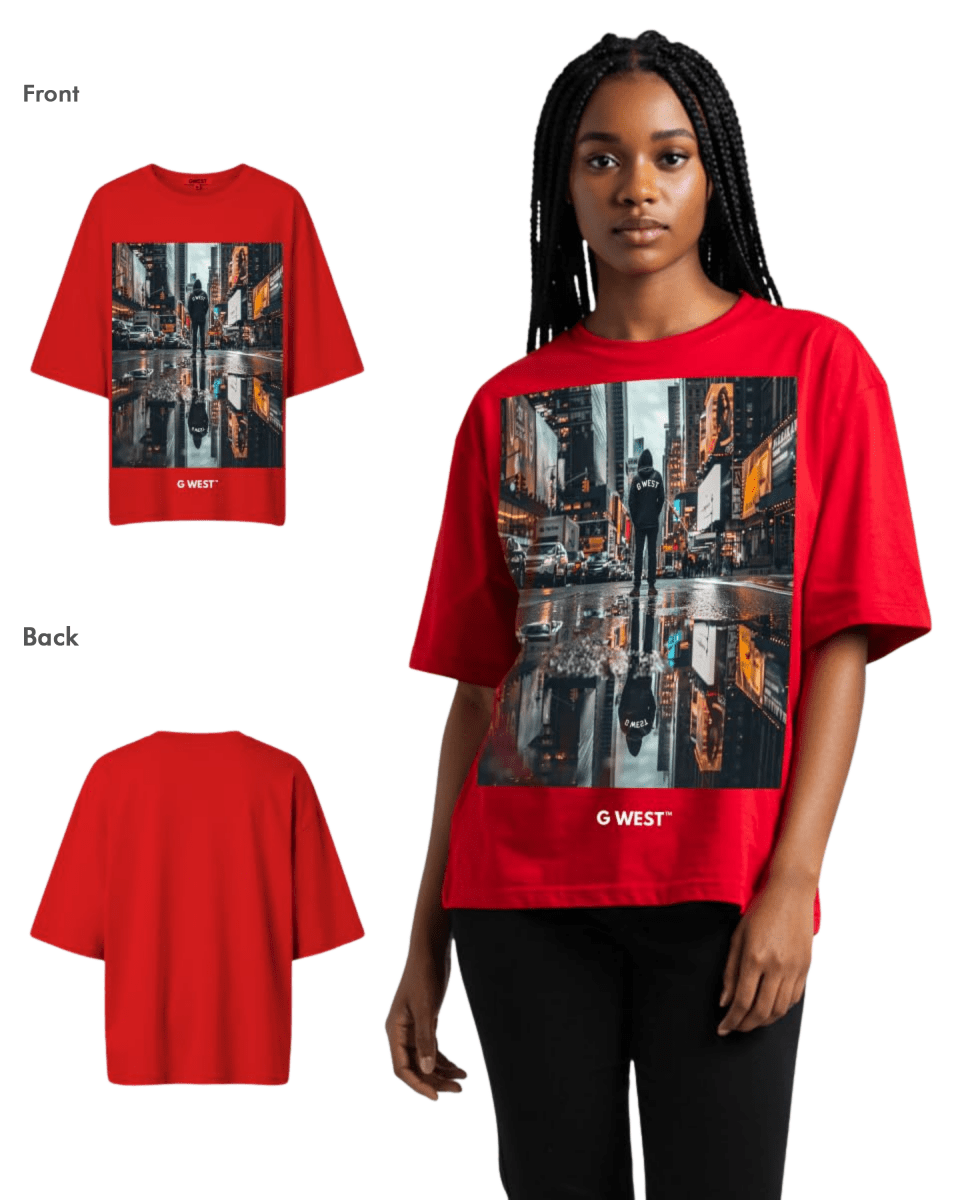 G West Womens Reflection Oversized Tee