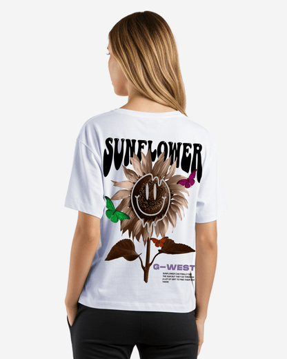G West Womens Work Of Art Oversized Tee