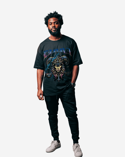 G West Zodiac Libra Oversized Men's T-Shirt