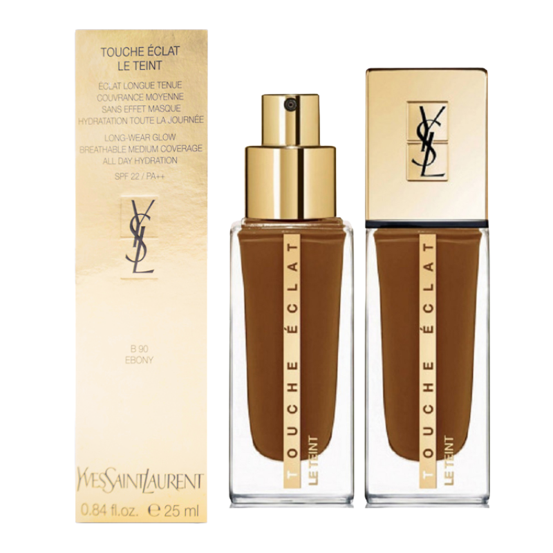 Yves Saint Laurent Touche Eclat Le Teint Foundation B 90 Ebony (Blemished Box)